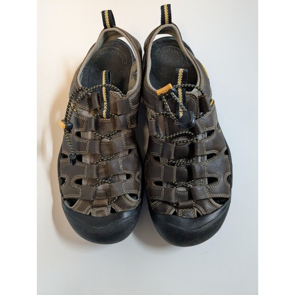 Keen Newport Leather Sandals Mens Size 11 Bison Brown Closed Toe Outdoor Hiking